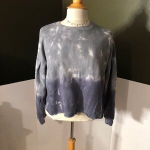 American Eagle Tie Dye Crop Sweatshirt Size Medium
